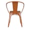 Flash Furniture Orange Metal Stack Chair with Teak Poly Resin Seat CH-31270-OR-PL1T-GG - alternate 5
